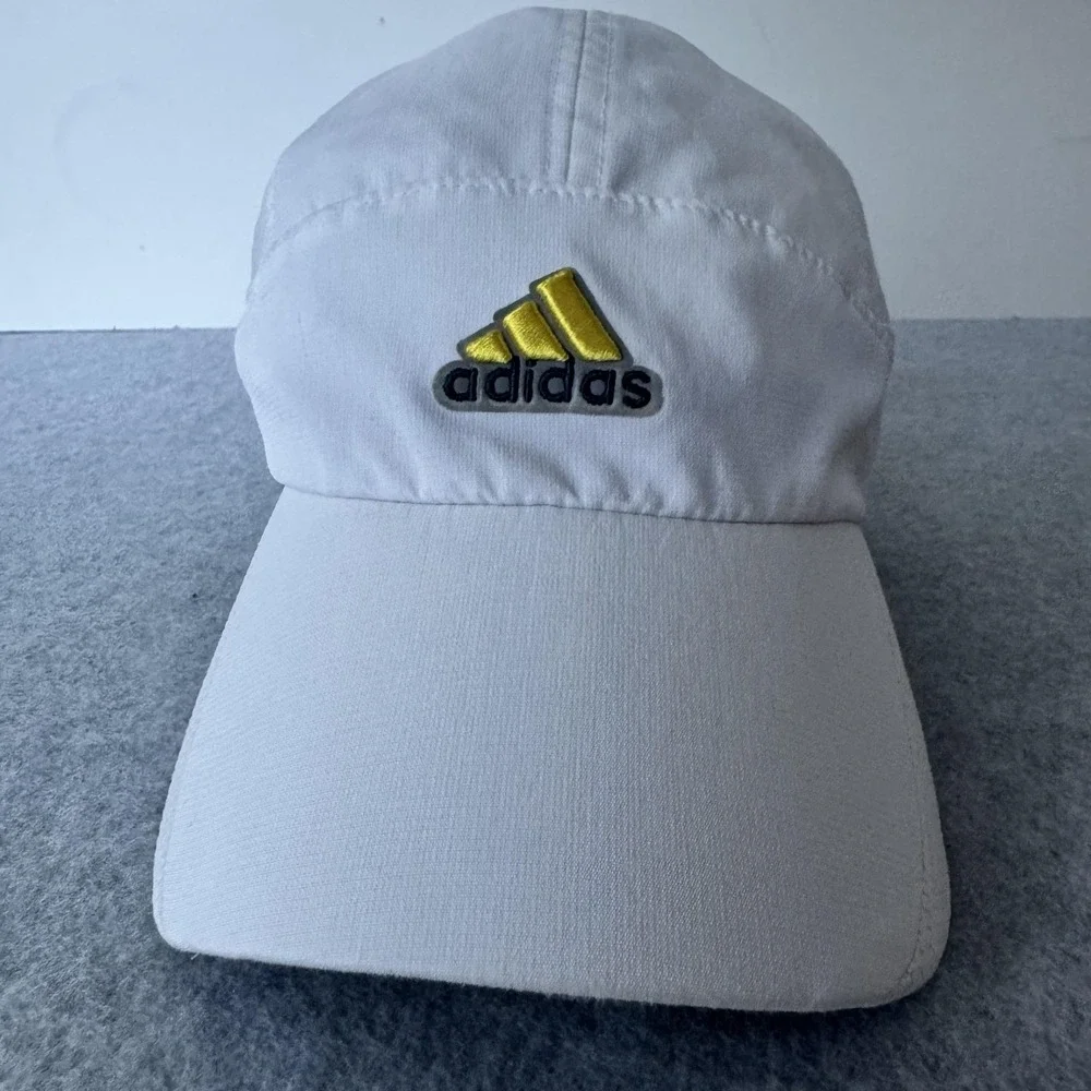 Adidas Climacool Hat Cap Strap Back White Mesh 3 Stripe Logo One Size Womens